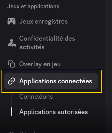 Discord User Settings - Connected Apps
