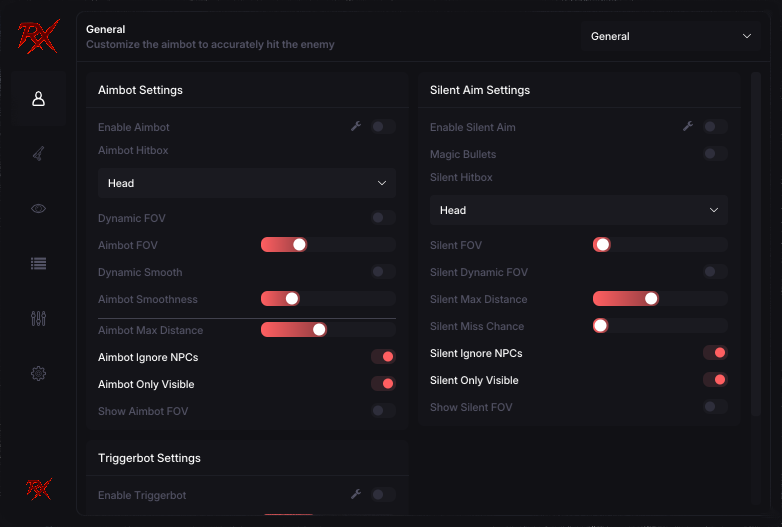 RXMENU In-Game Software Interface